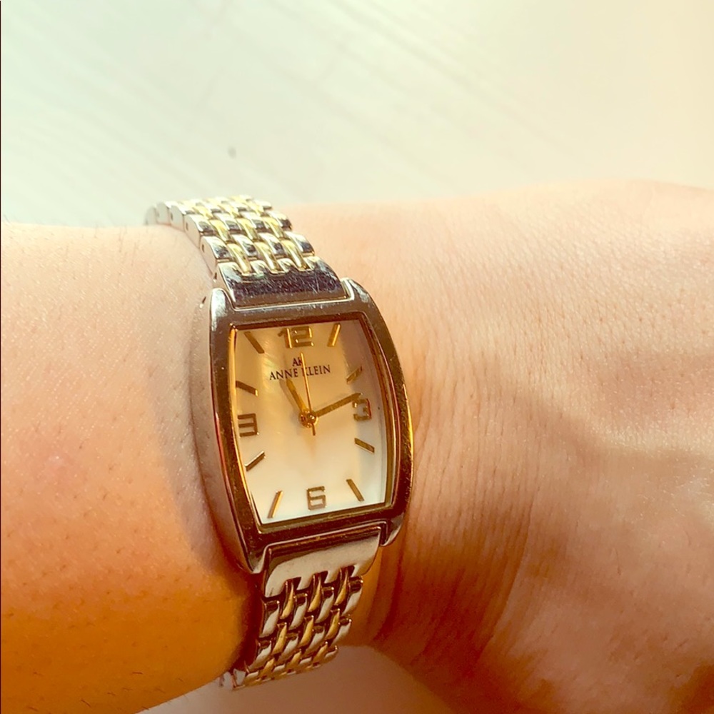 Anne Klein watch silver and gold color